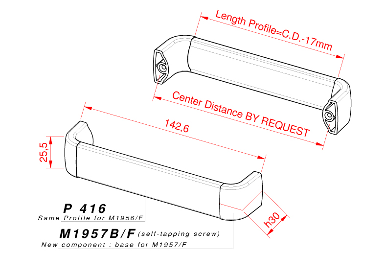 M1957/F - Technical drawing