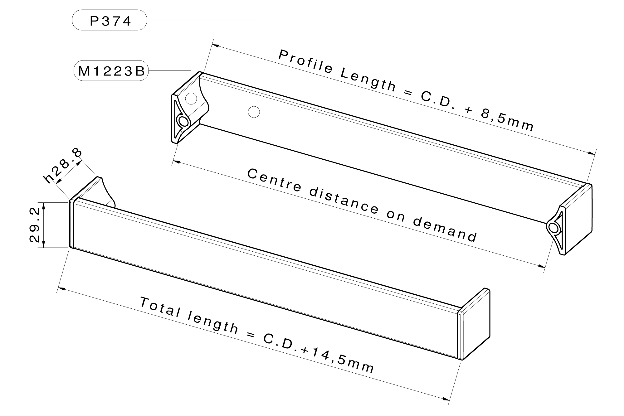 M1223 - Technical drawing